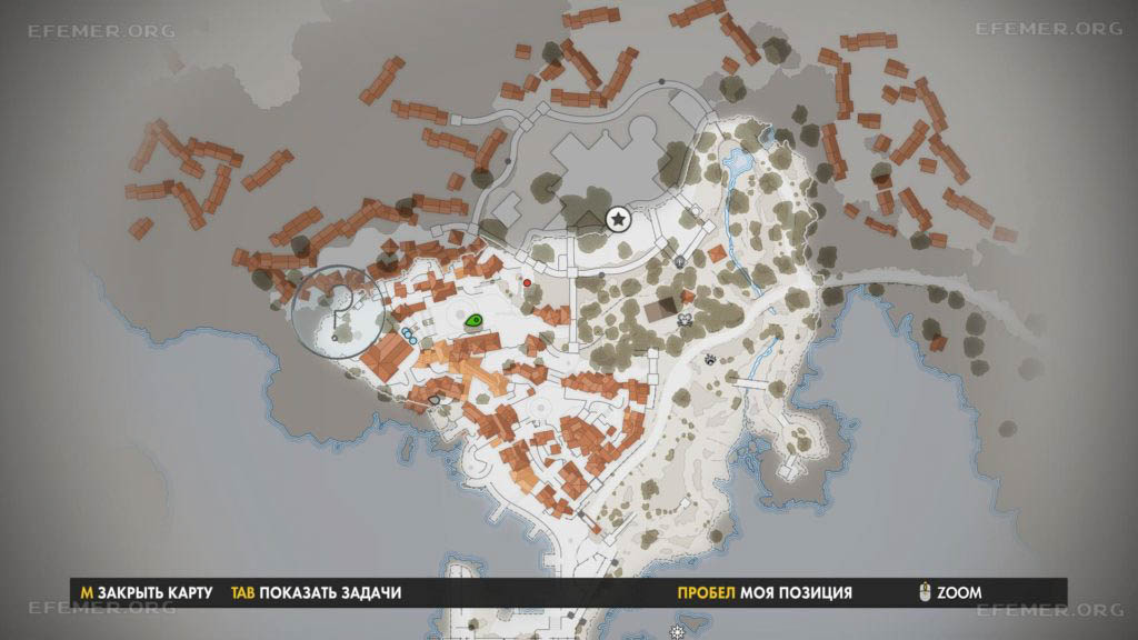 Примерное местоположение трофеев на карте, Sniper Elite 4