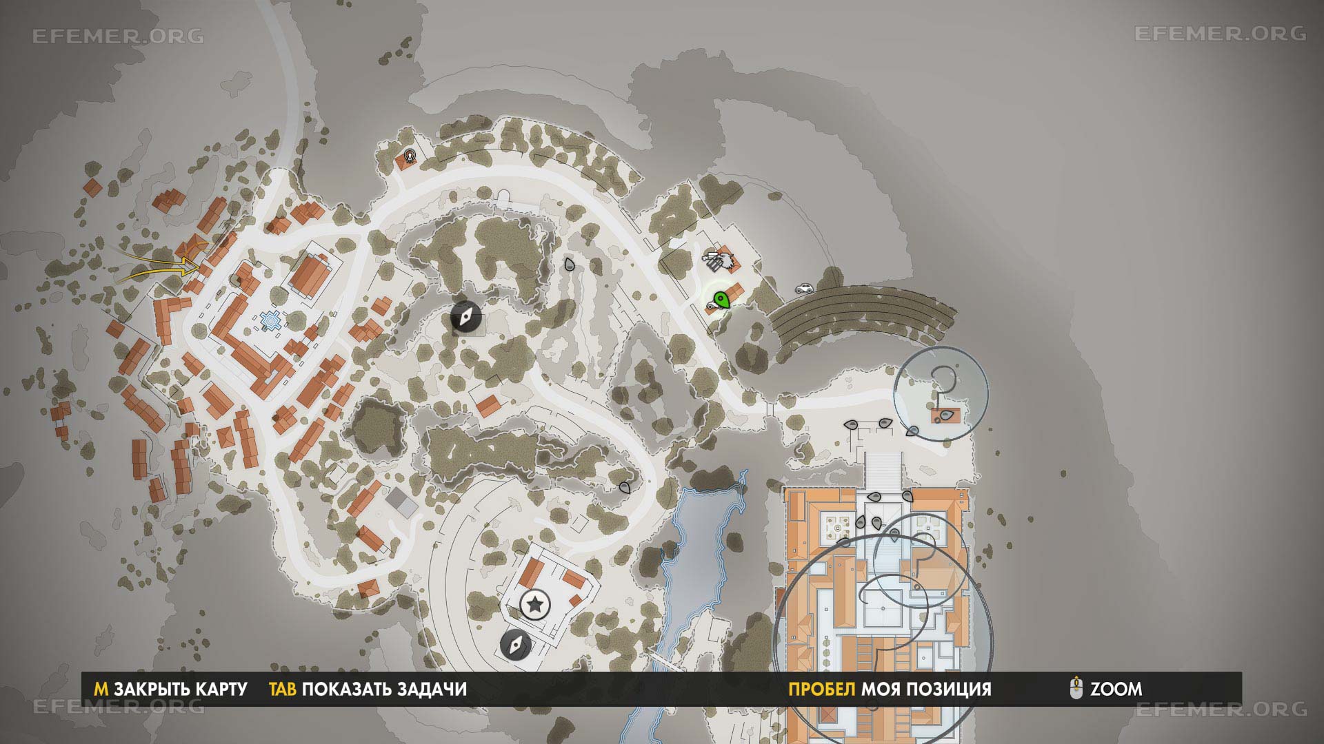 Местоположение трофея на карте, Sniper Elite 4