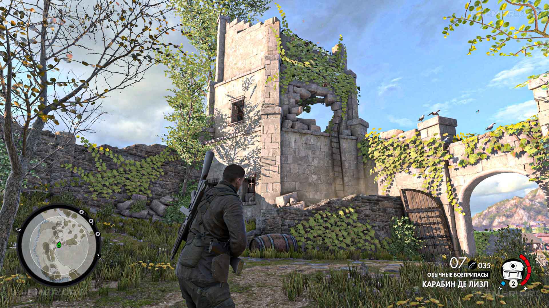 Башня, в которой можно найти отчёт снайпера, Sniper Elite 4