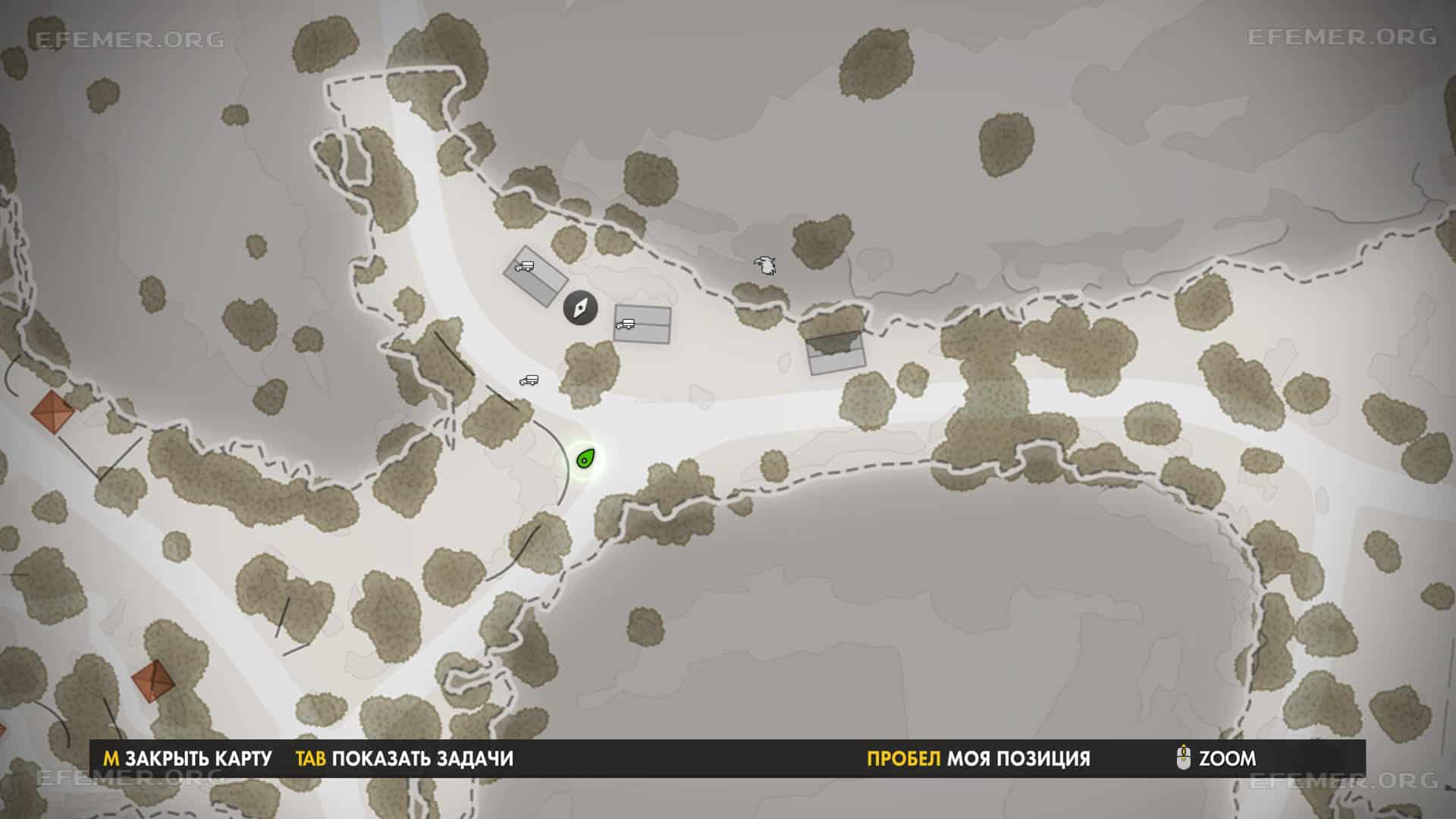 Примерное местоположение предметов по карте, Sniper Elite 4