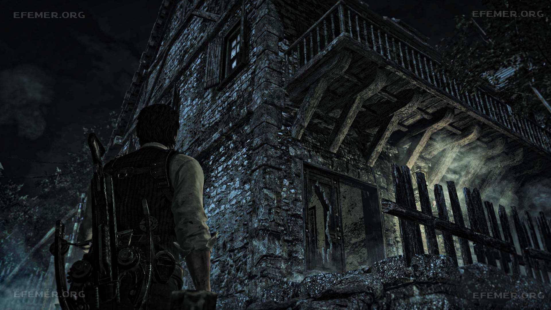Проломленные двери как ориентир для аудиозаписи “Эксперимент 4”, The Evil Within 1