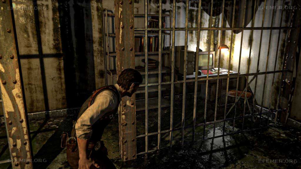 Записка из бойлерной, лежащая у монитора, The Evil Within 1