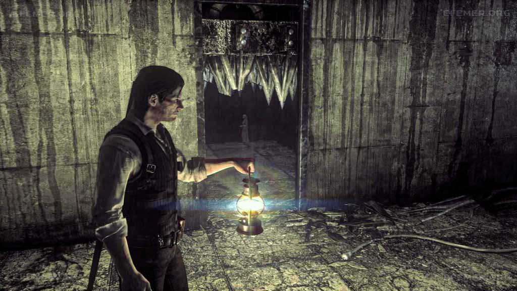 Фигурка с ключом, стоящая в углу, The Evil Within 1