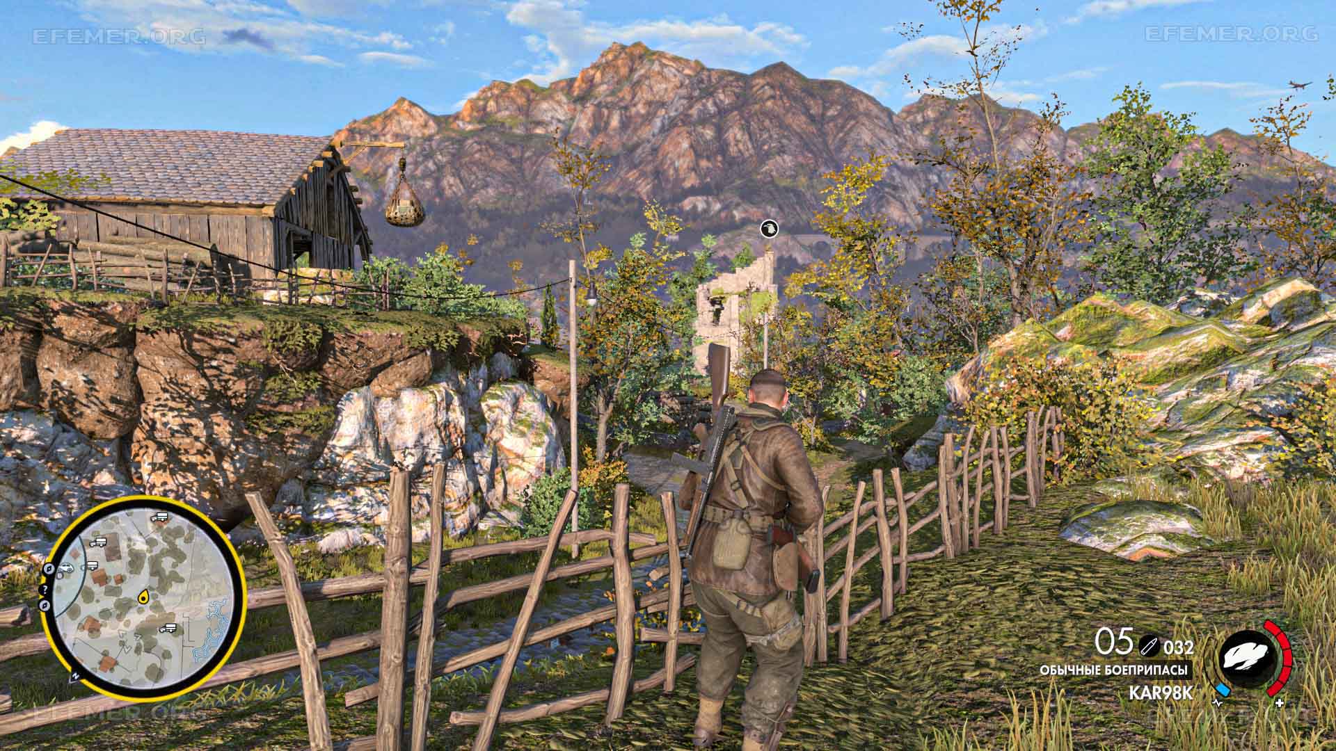 Фигурка каменного орла скрытая в развалинах, Sniper Elite 4