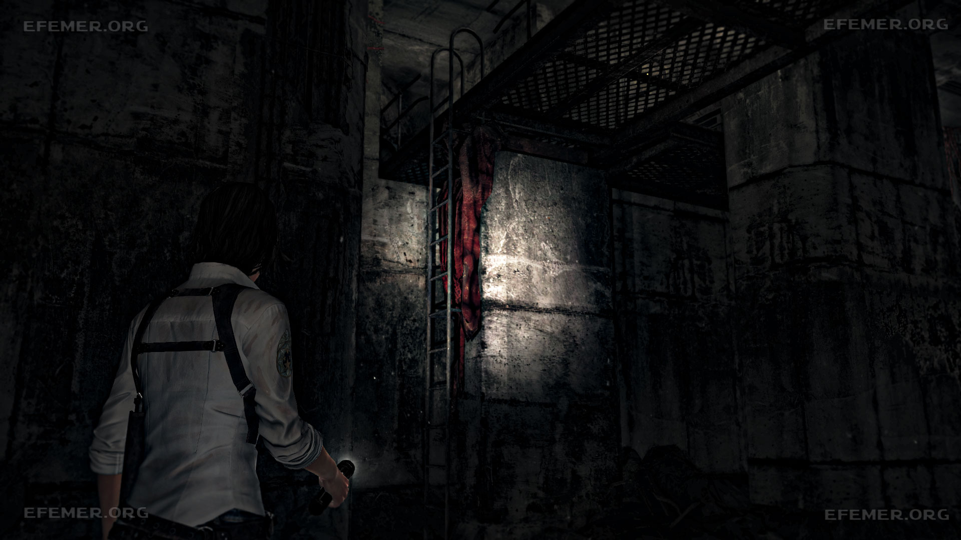 Лестница, ведущая к сейфу, The Evil Within 1