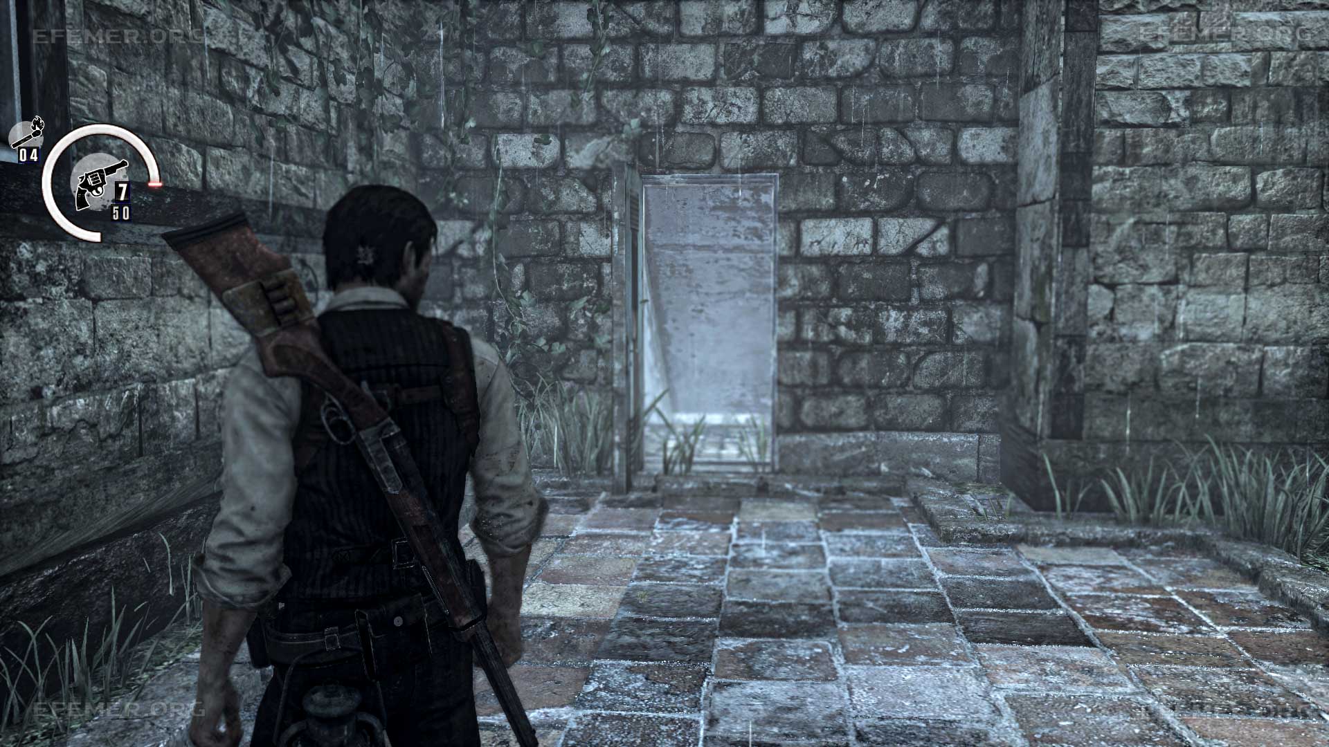 Дверь, ведущая к фрагменту карты №28, The Evil Within 1