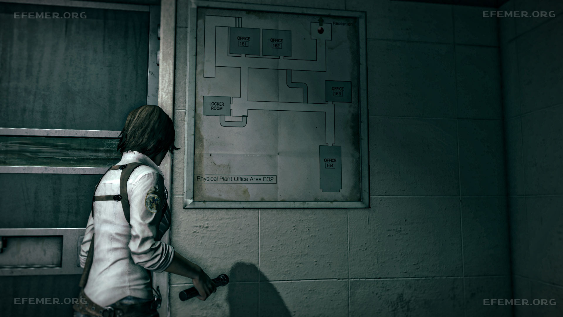План помещений с сюжетной подсказкой, The Evil Within 1
