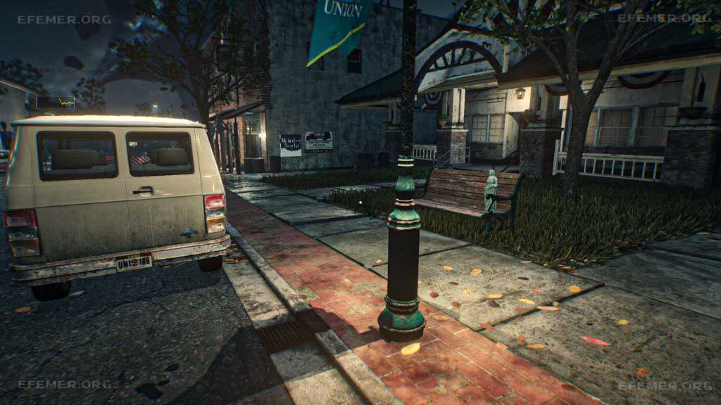 Фигурка с ключом, стоящая на скамье, The Evil Within 2