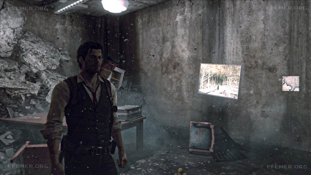 Фрагмент карты №21, висящий на стене, The Evil Within 1