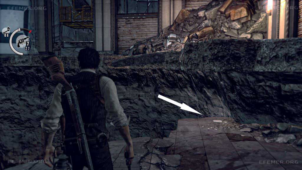 Фрагмент карты №22, скрытая под плитой, The Evil Within 1