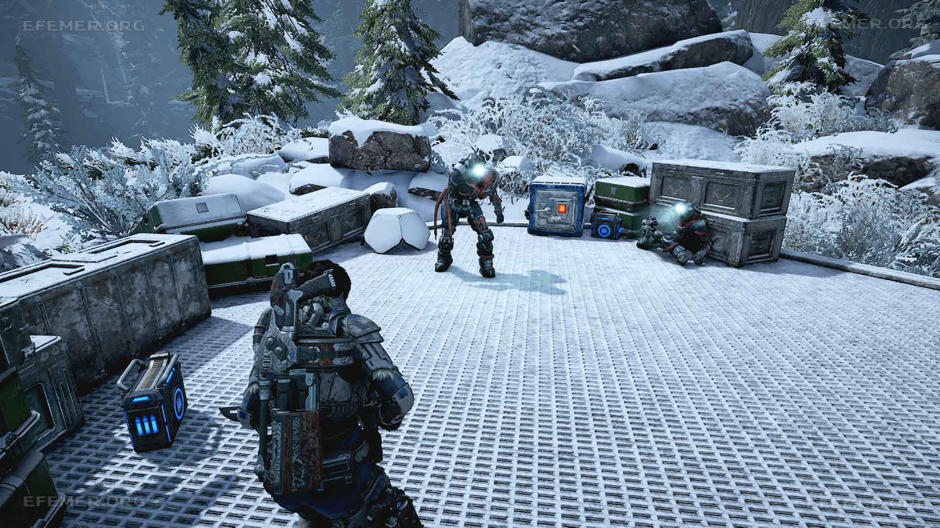 Детали, лежащие возле ренегатов, Gears 5