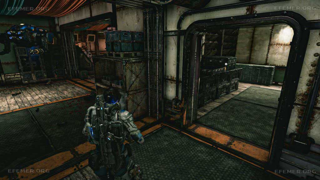 Детали, лежащие на ящиках Детали, лежащие на ящиках, Gears 5