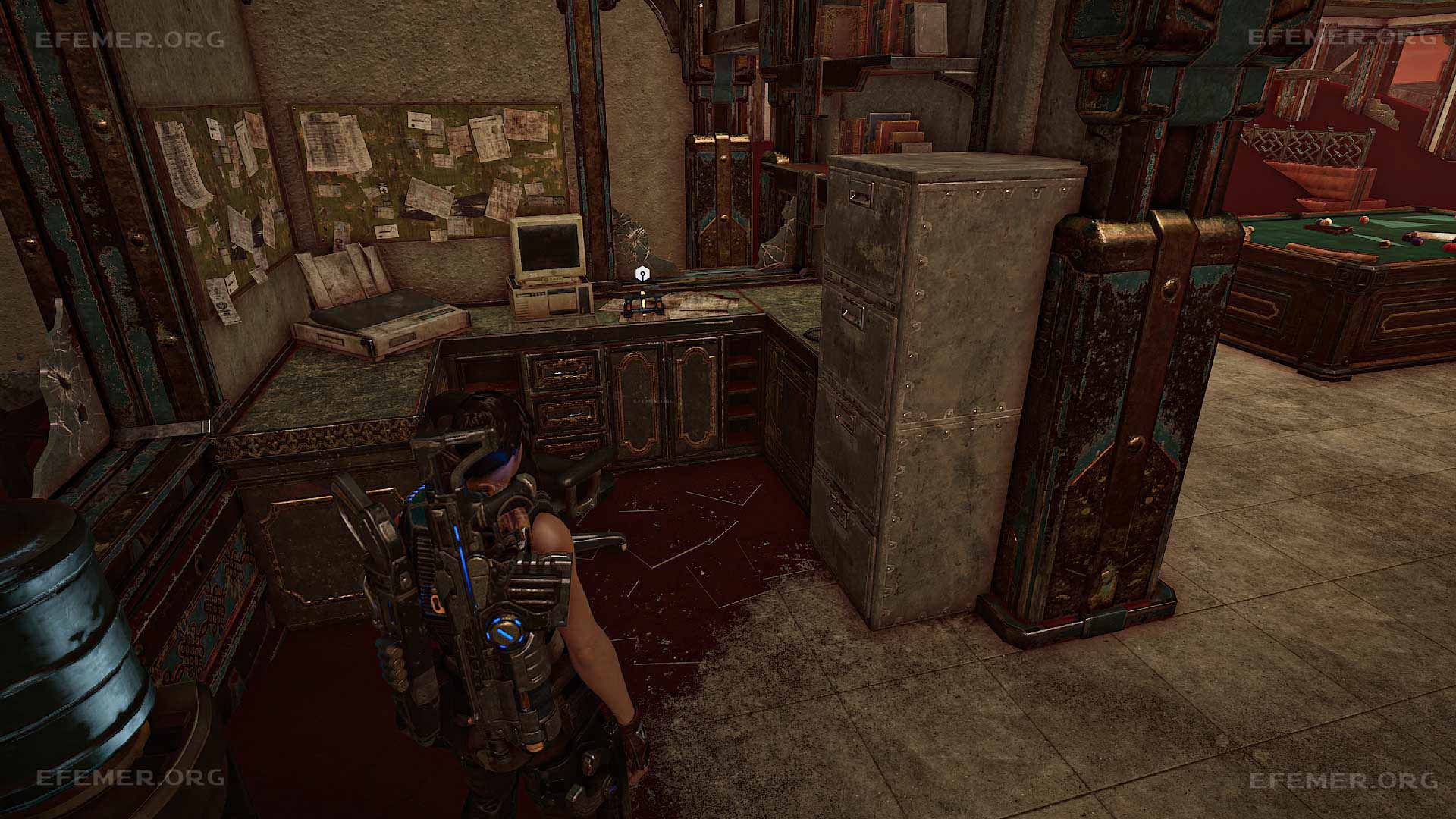 Деталь около компьютера, Gears 5