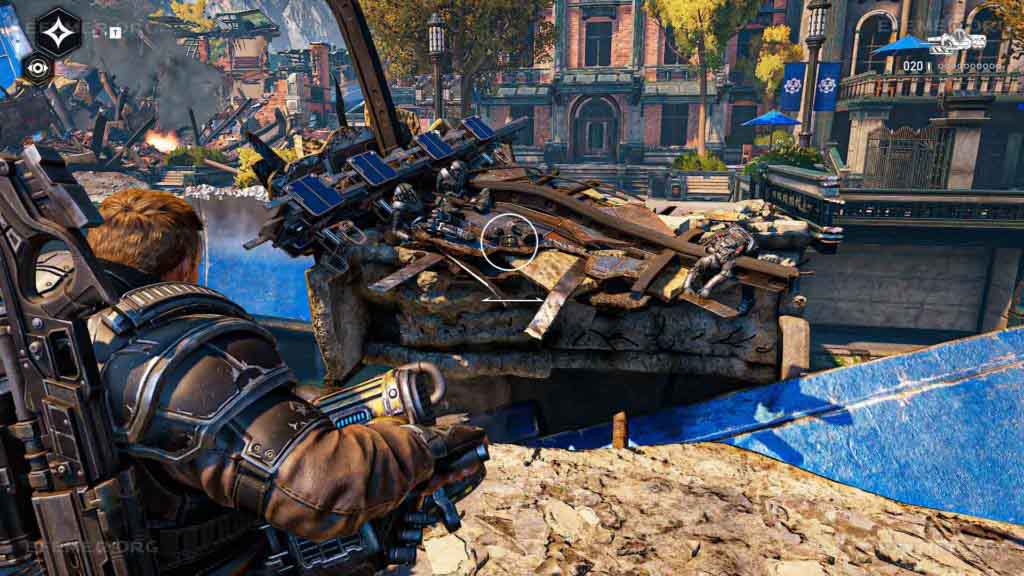 Деталь среди обломков, игра Gears 5