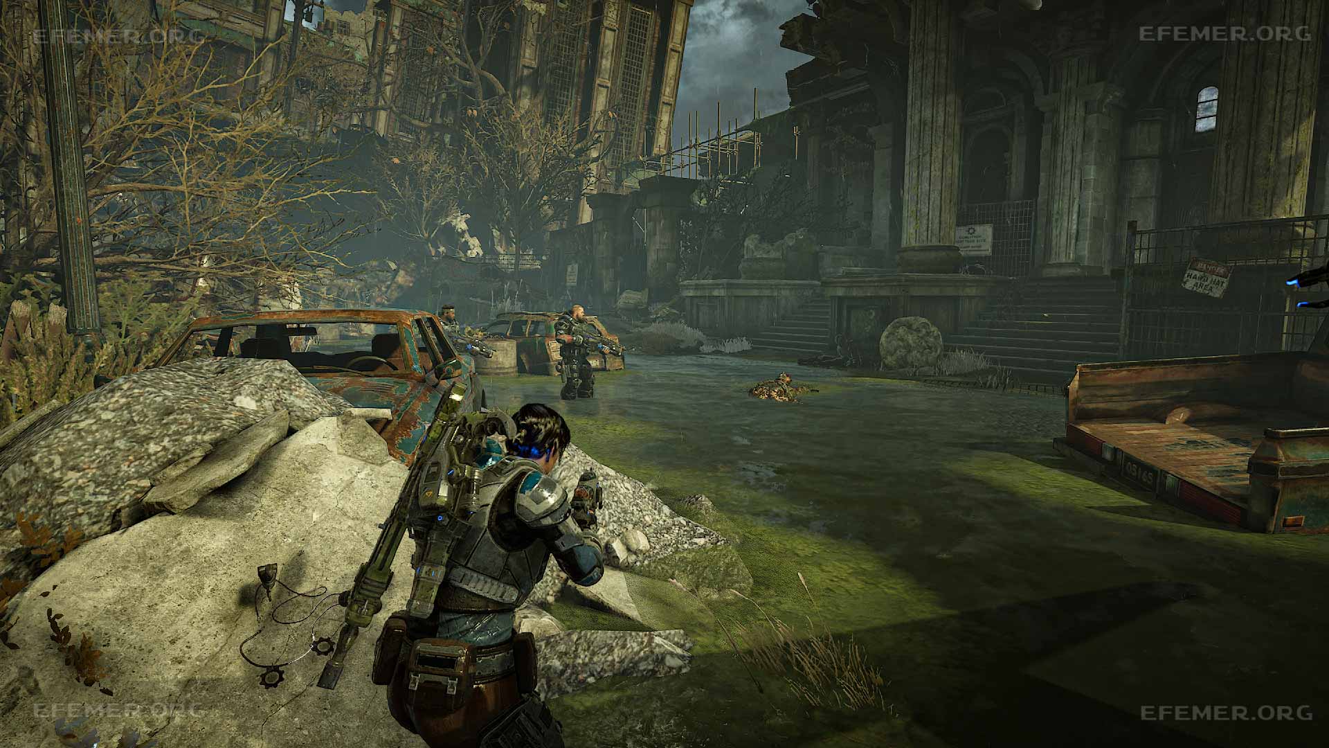 жетоны коалиции: Ким Мин Ёнг, лежащие на камне, Gears 5