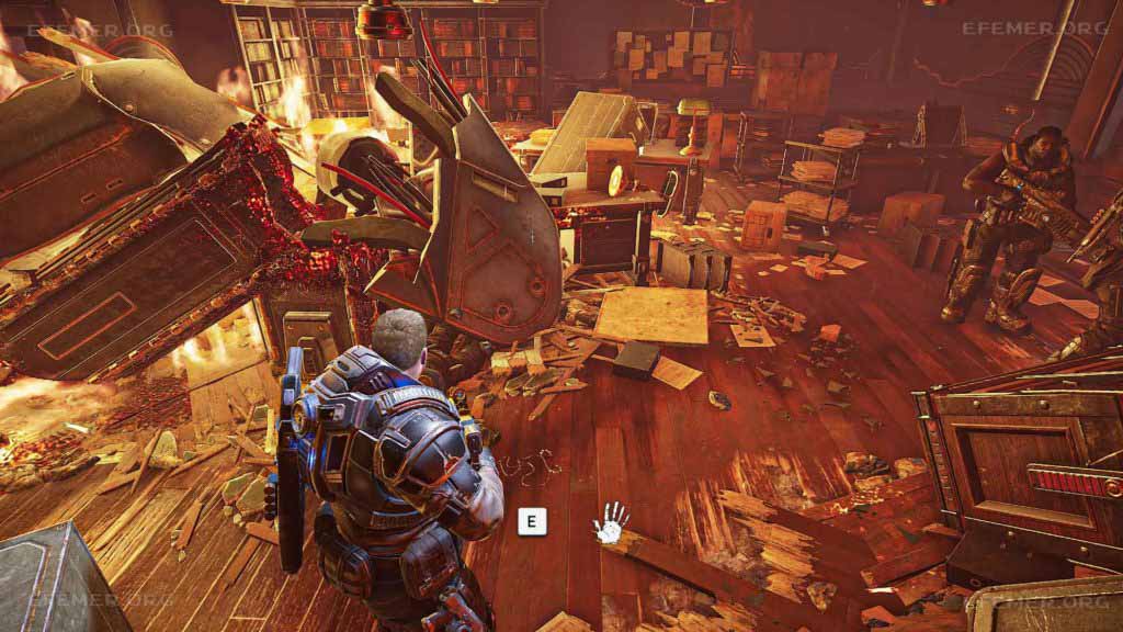 Жетоны коалиции, лежащие на полу, игра Gears 5