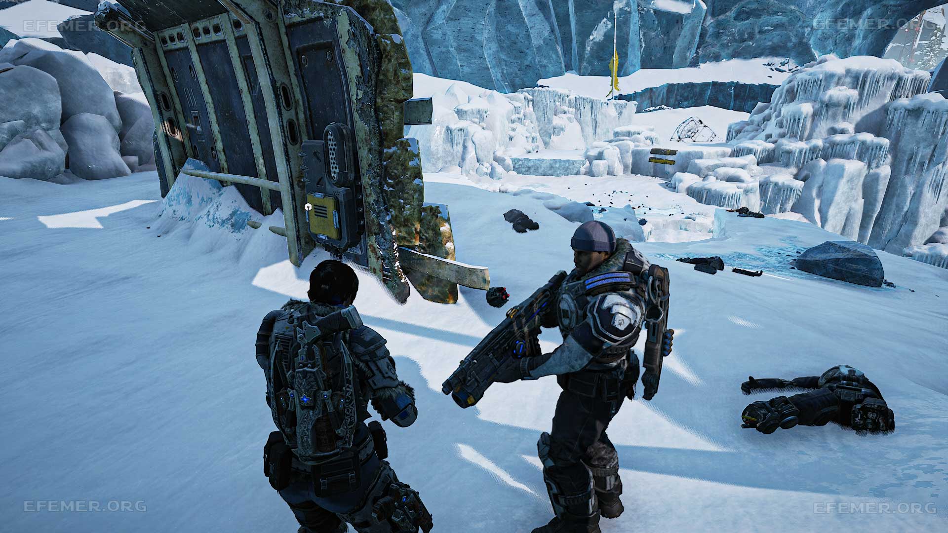 Жёлтый щиток с шестерёнками, Gears 5