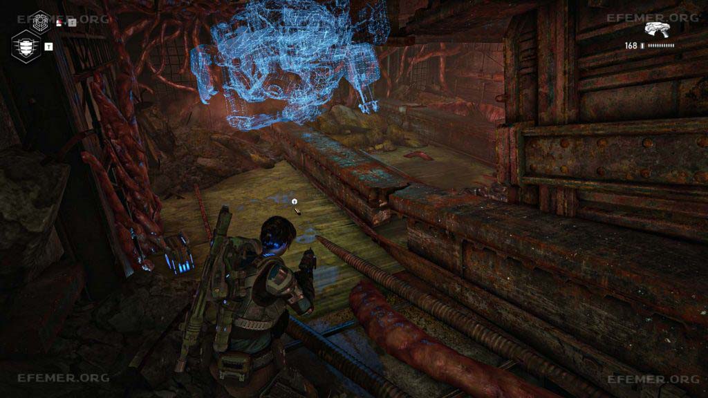 Компоненты, лежащие около балки Компоненты, лежащие около балки, Gears 5