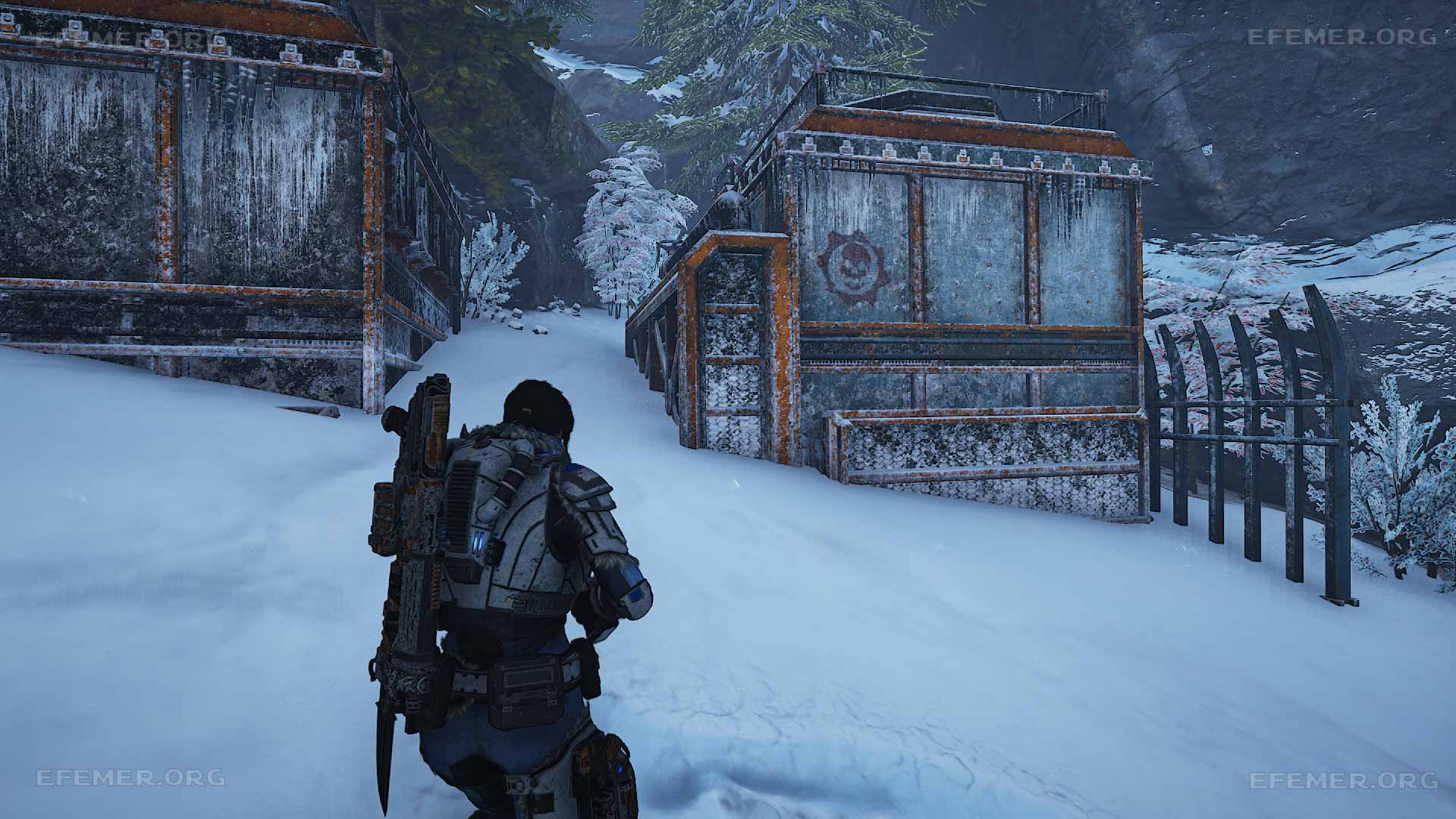 Баки как ориентиры для нахождения реликвии, Gears 5