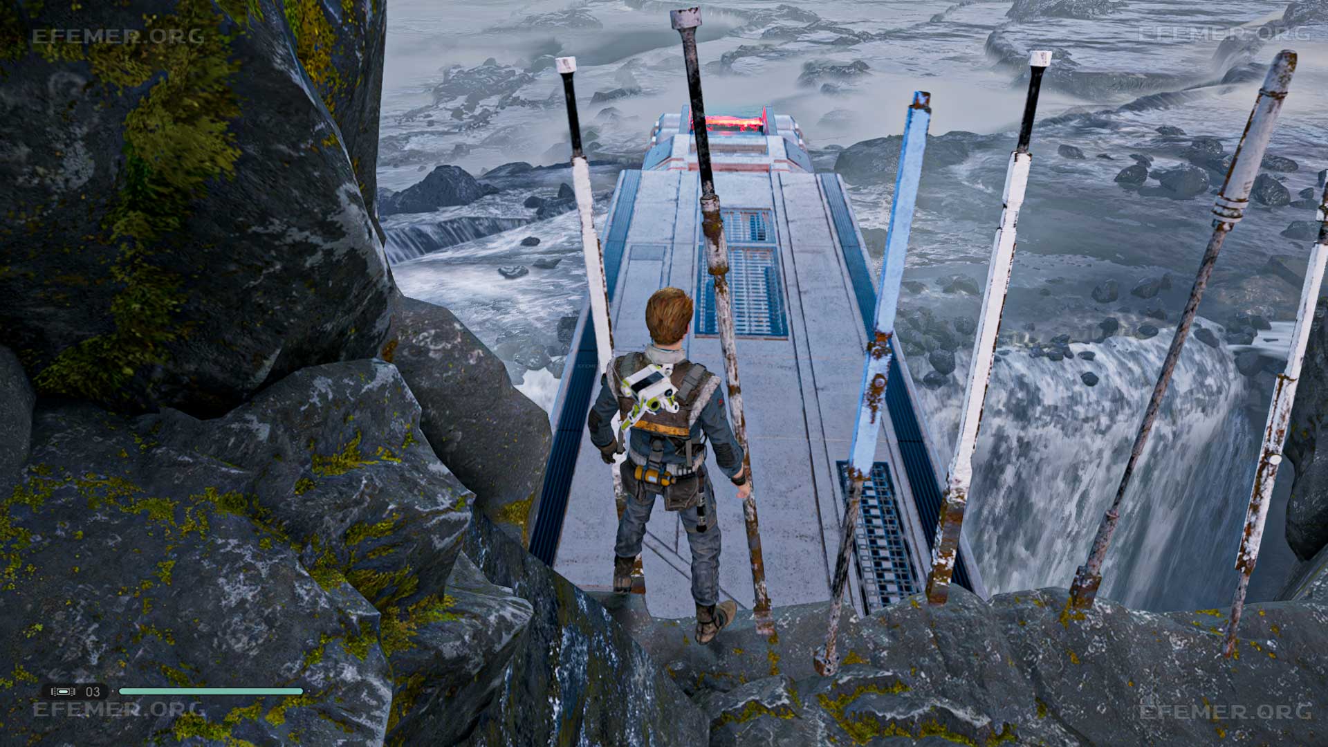 Копья торчащие из земли как ориентир, Star Wars Jedi: Fallen Order