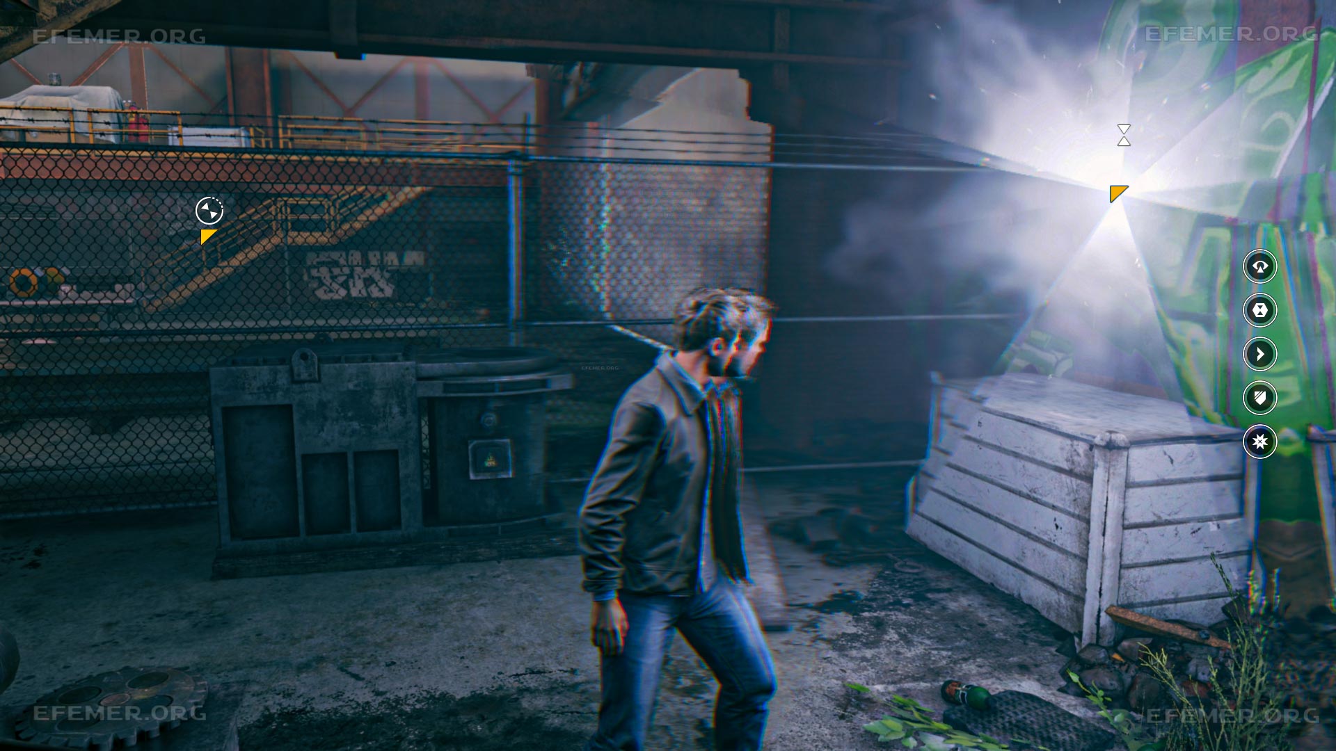Хронон №1, спрятанный за сеткой, Quantum Break