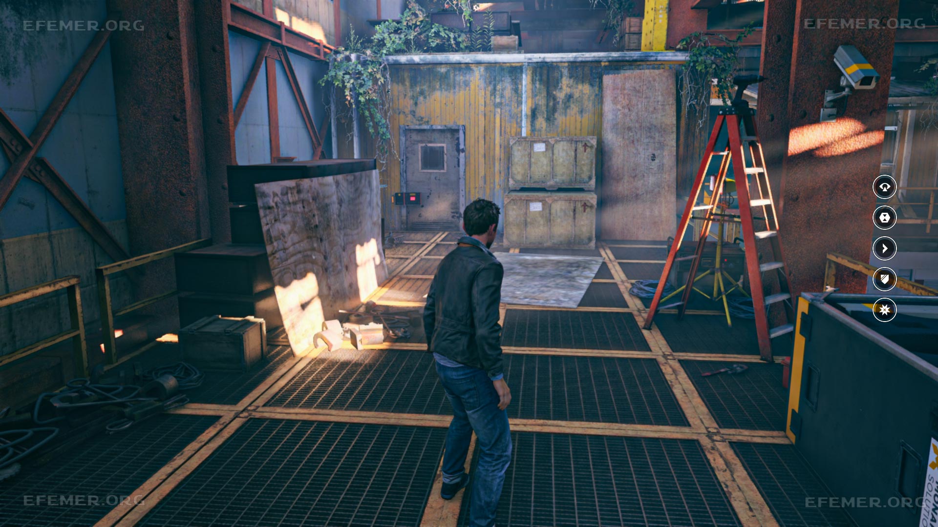Ящики, на которые нужно залезть, чтобы добраться до хронона №2, Quantum Break