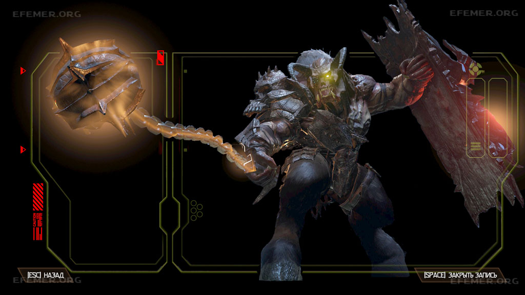 "Гладиатор" - скриншот из кодекса Doom Eternal