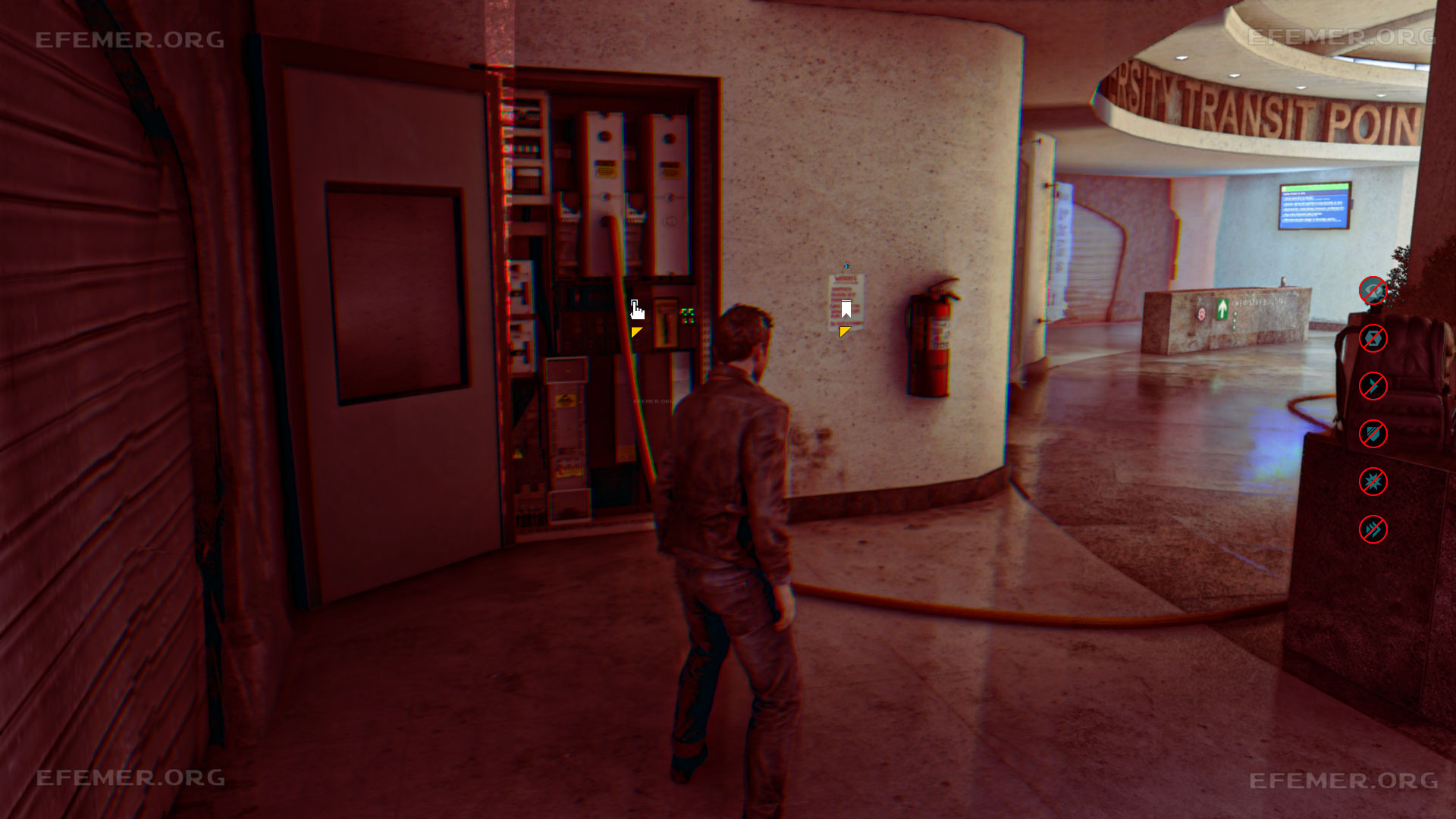 Записка возле электрощита Записка возле электрощита, Quantum Break