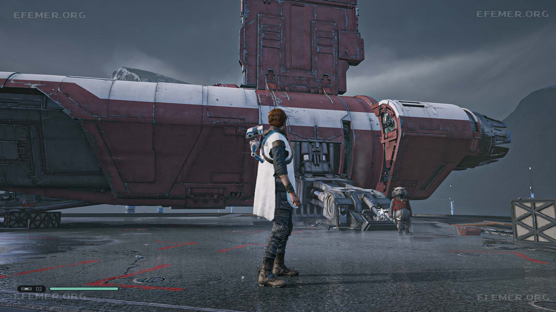 Космический корабль «Богомол», приземлившийся на планете Зеффо, Star Wars Jedi: Fallen Order