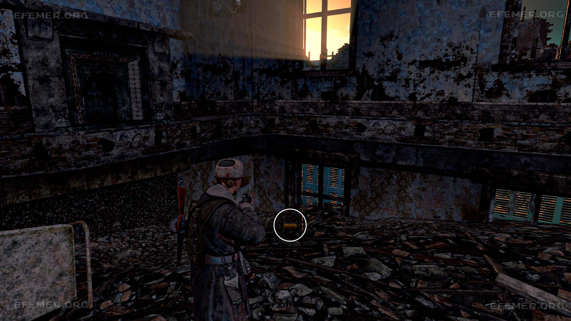 Золотой слиток №3, валяющийся рядом со ставнями, Sniper Elite V2 Remastered
