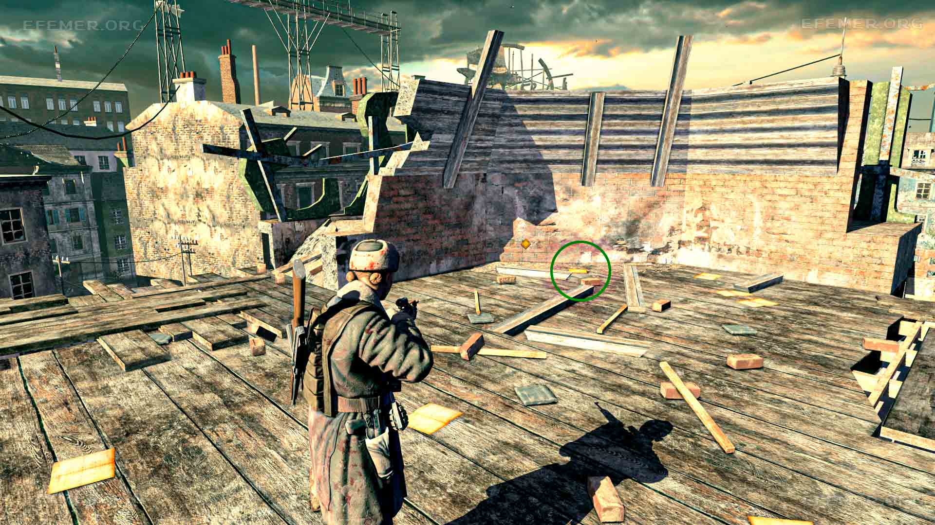 Золотой слиток №7, скрытый за вывеской, Sniper Elite V2 Remastered