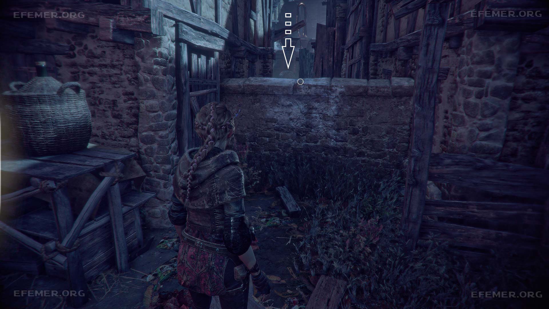 Ограждение преграждающее путь к подводе алхимика, игра A Plague Tale Innocence