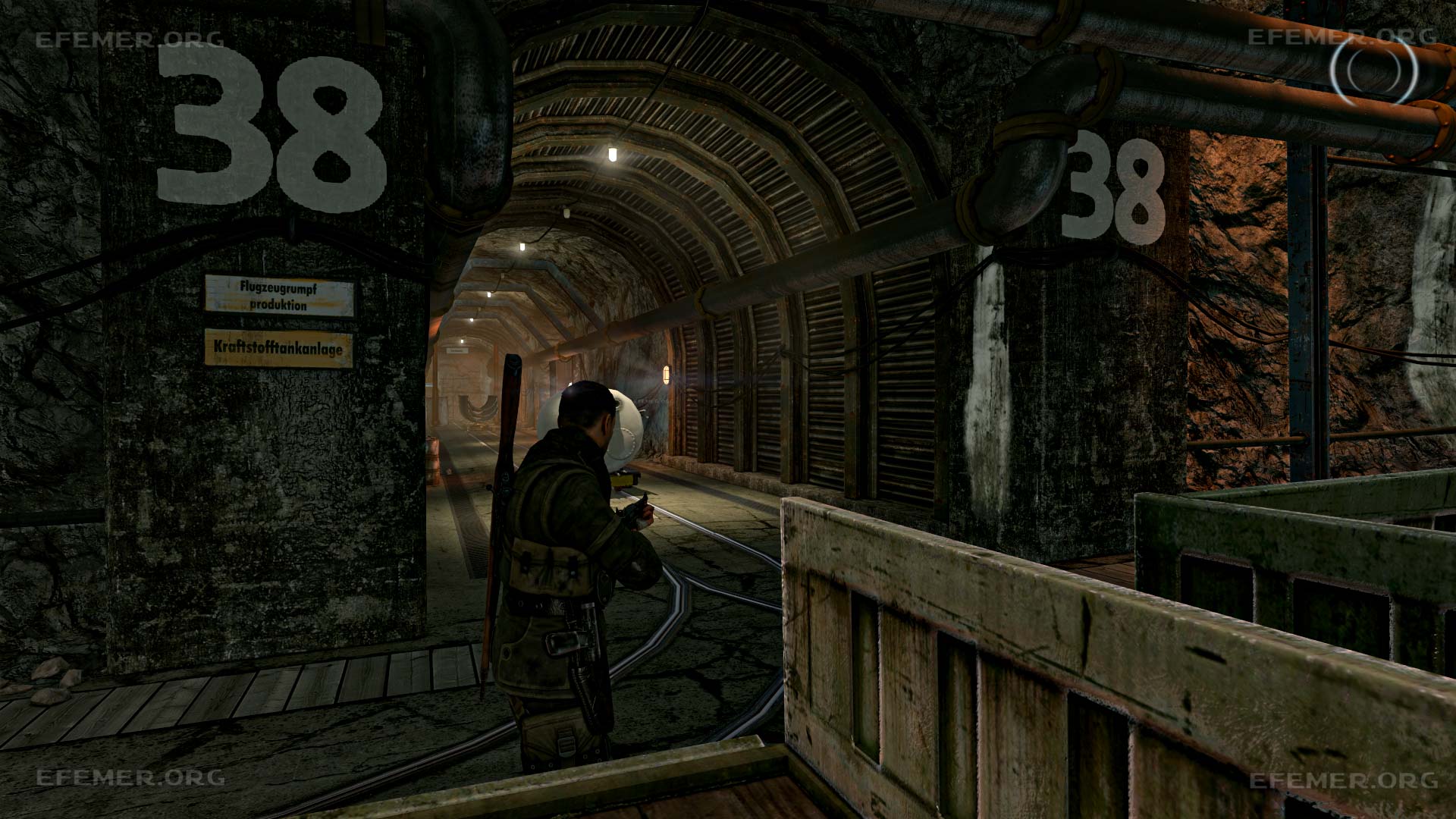 Цифры 38 как ориентир для слитка, Sniper Elite V2 Remastered