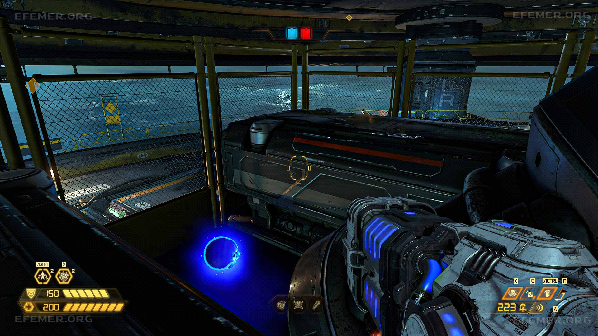 Синяя сфера №2, скрытая в нише, Doom Eternal The Ancient Gods