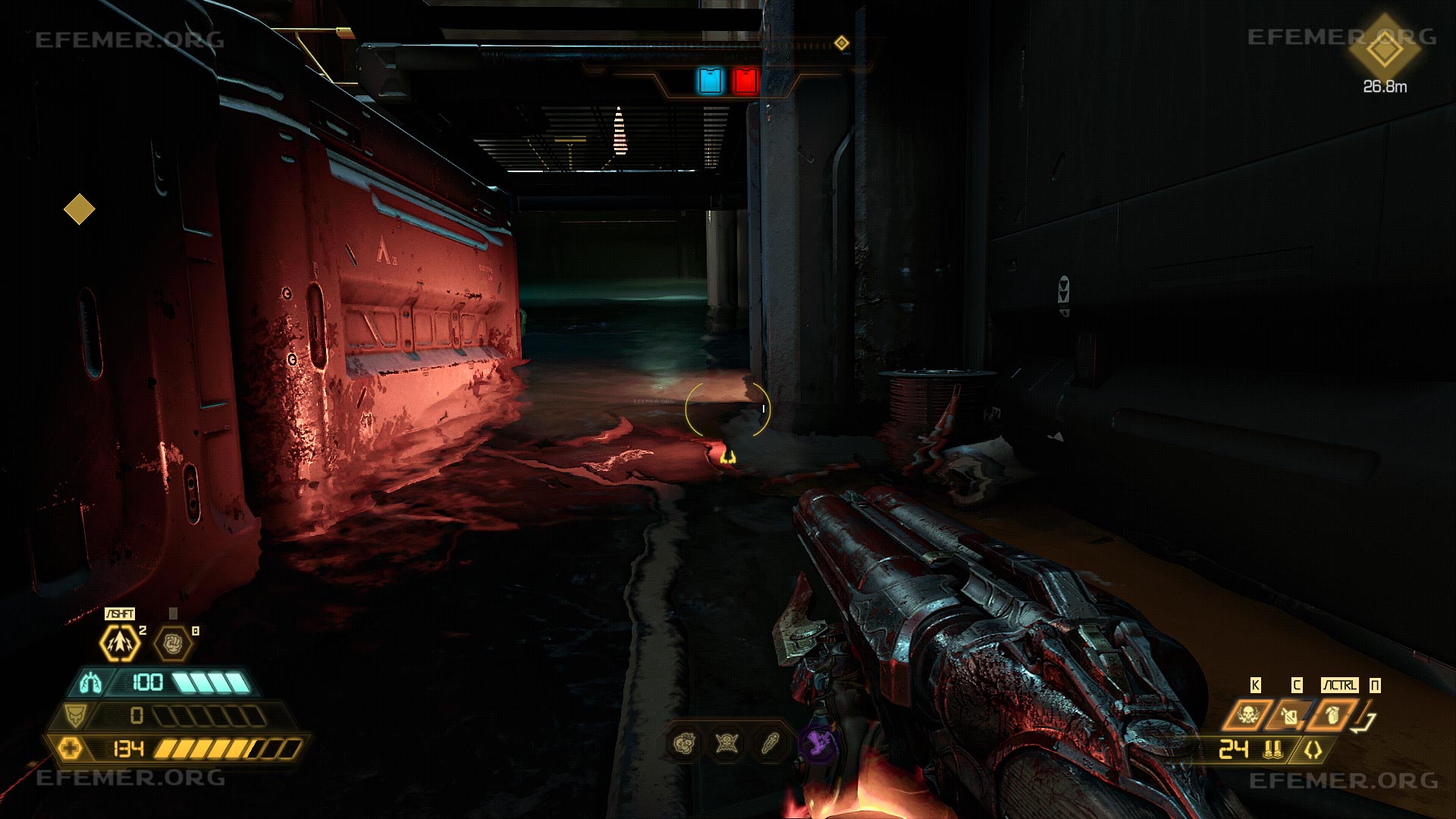Спуск в воду, ведущий к суперзаряду №4, Doom Eternal The Ancient Gods