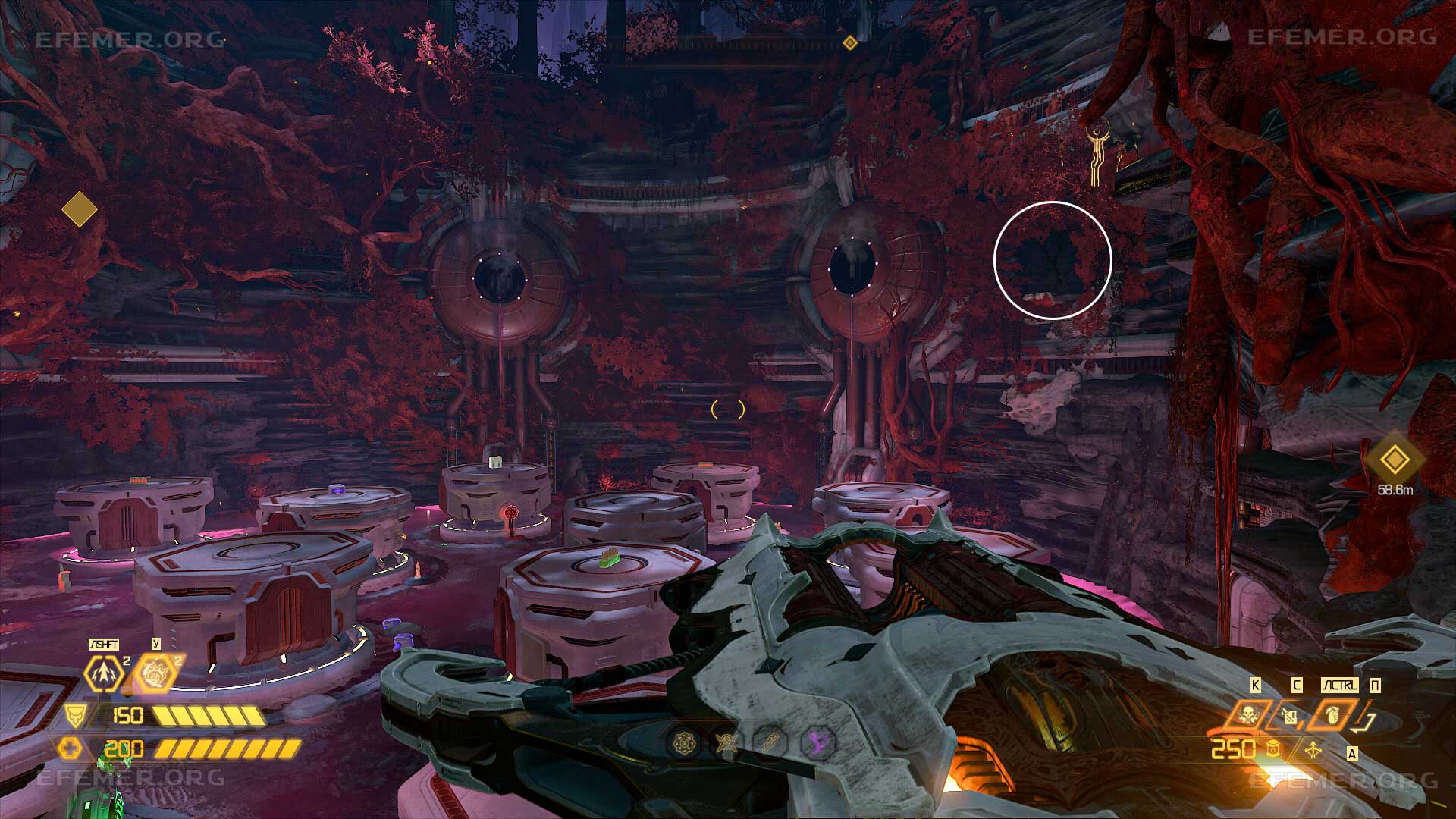 Трещина, за которой скрыты снаряды BFG, Doom Eternal: The Ancient Gods