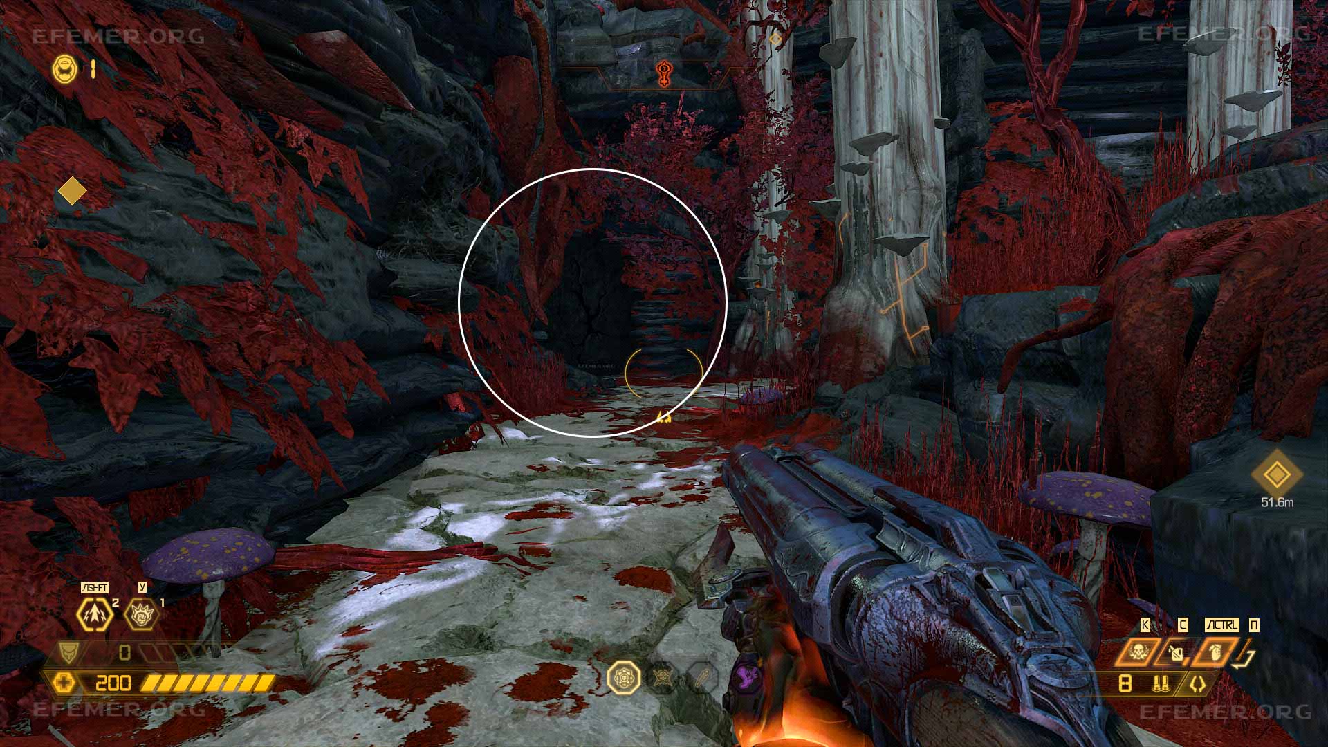 Трещина как ориентир для доп жизни №2Doom Eternal: The Ancient Gods