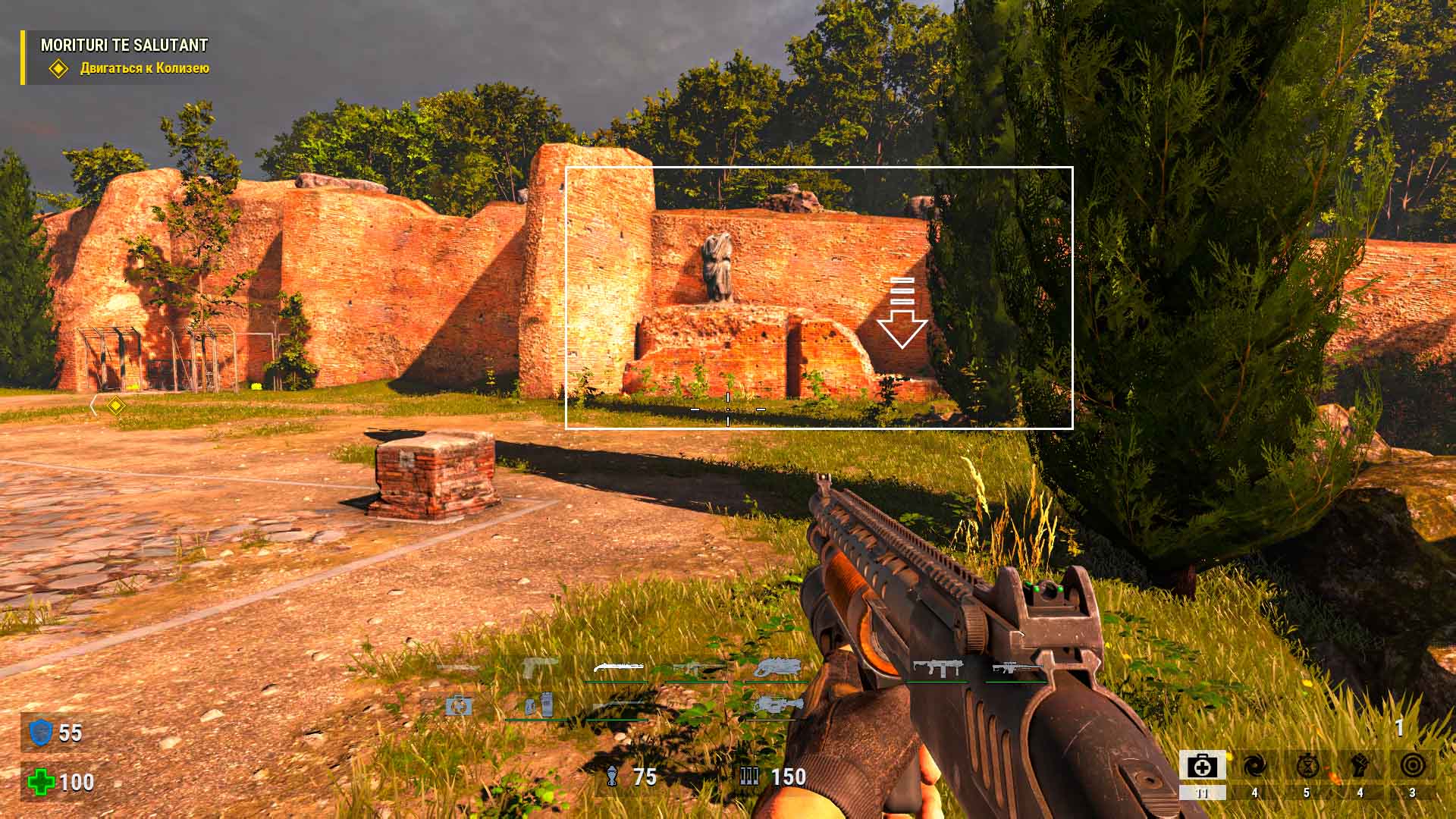 Статуя, под которой спрятано секретное приспособление, Serious Sam 4