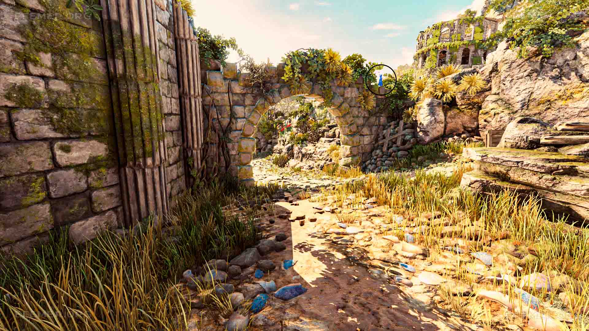 Загадочная кошка №2 Стоящая над аркой загадочная кошка №2, Strange Brigade