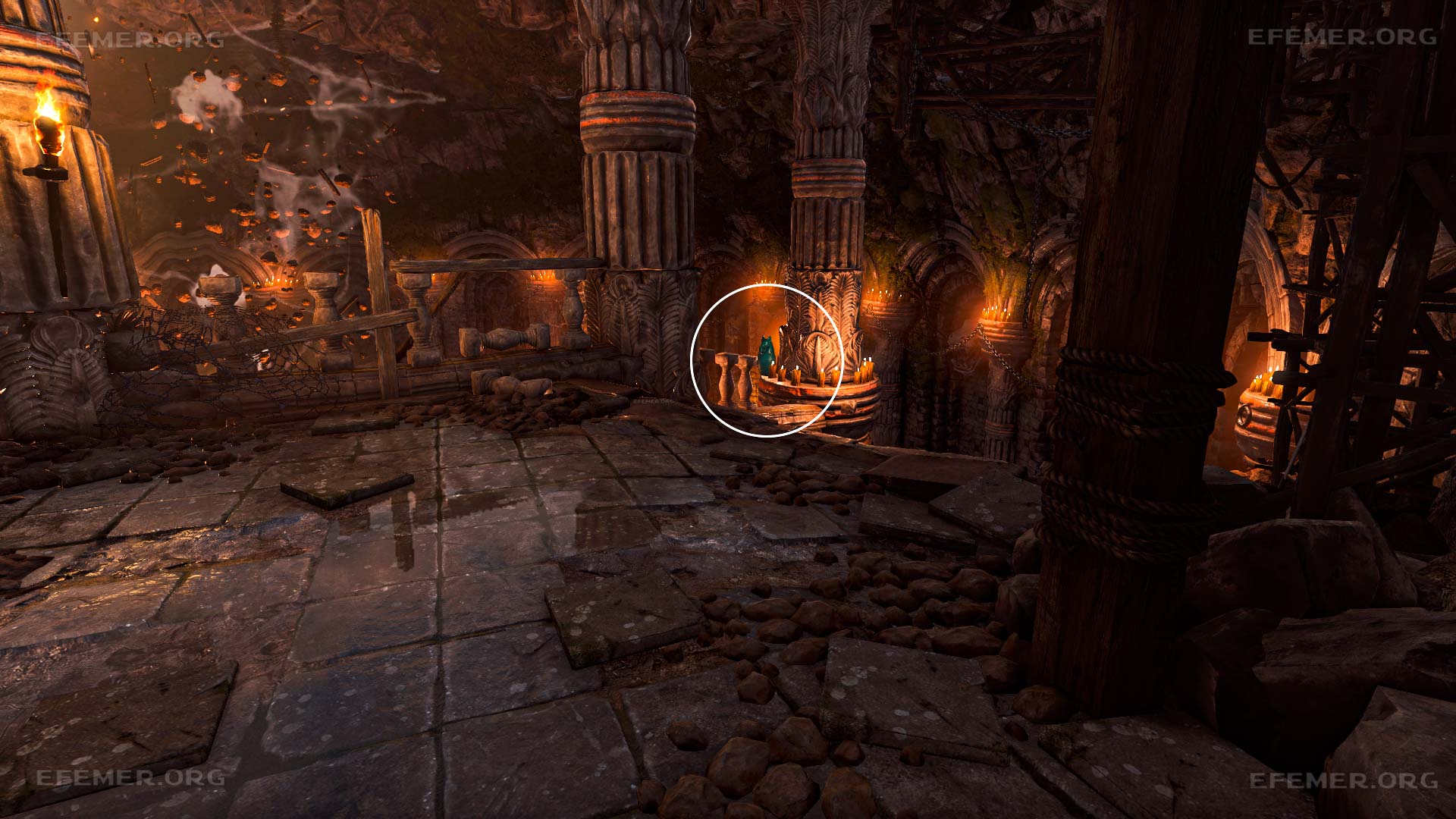 Урна №4 Стоящая возле резной колонны урна №4, Strange Brigade